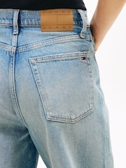 Tommy Jeans Blue Claire High Rise Wide Leg Jeans - Image 4 of 5