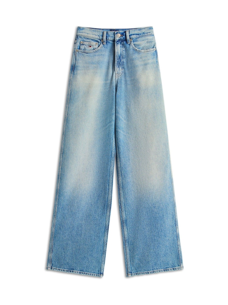 Tommy Jeans Blue Claire High Rise Wide Leg Jeans - Image 5 of 5