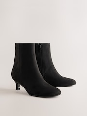 Black Forever Comfort® Spoon Toe Ankle Boots - Image 2 of 4