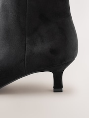 Black Forever Comfort® Spoon Toe Ankle Boots - Image 4 of 4