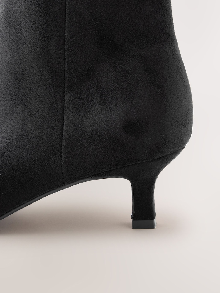 Black Forever Comfort® Spoon Toe Ankle Boots - Image 4 of 4 Black Forever Comfort® Spoon Toe Ankle Boots - Image 4 of 4