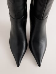 črna - Wide Leg Forever Comfort® Pointed Knee High Boots - Slika 3 iz 5
