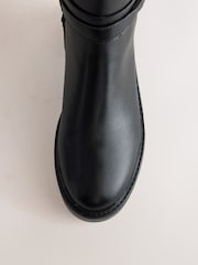 Czarny - Forever Comfort® Knot Knee High Rider Boots - Obraz 3 z 5