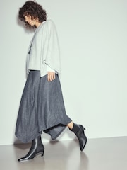 Black Standard fit Forever Comfort® Suede Chisel Ankle Leather Boots - Image 5 of 9