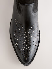 Black Extra Wide Fit Forever Comfort® Western Style Boots - Image 8 of 10