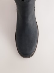 Itim - Forever Comfort® Black Casual Zip Chelsea Boots - Larawan 4 ng 5