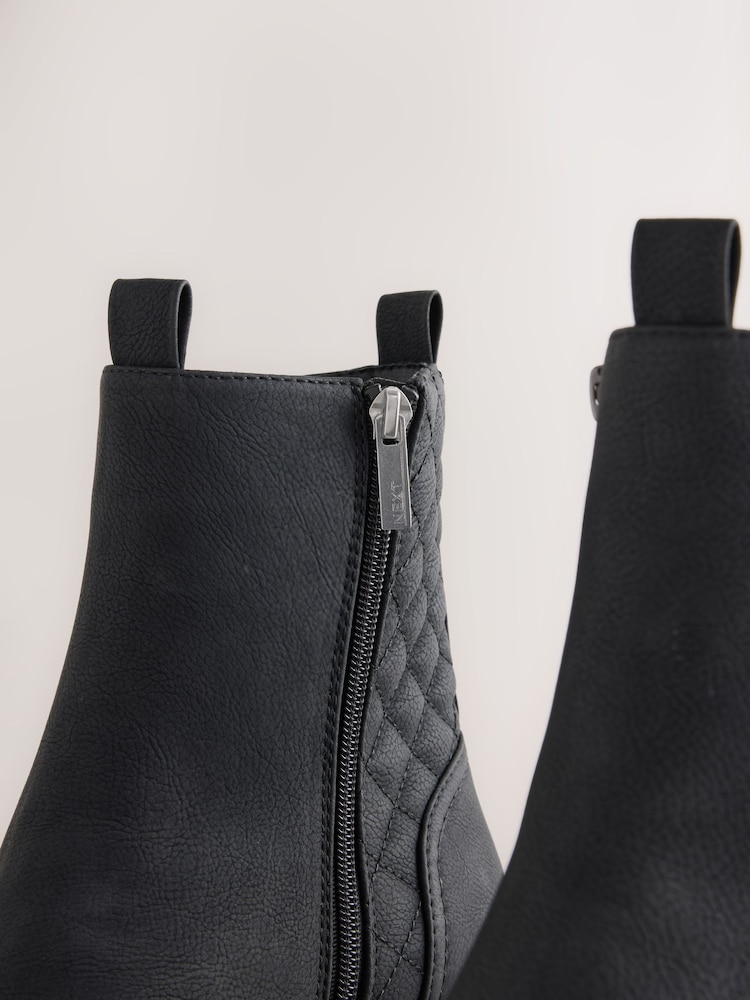 Itim - Forever Comfort® Black Casual Zip Chelsea Boots - Larawan 5 ng 5 Itim - Forever Comfort® Black Casual Zip Chelsea Boots - Larawan 5 ng 5