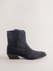 Navy Standard fit Forever Comfort® Western Style Boots - Image 2 of 5