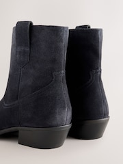 Navy Standard fit Forever Comfort® Western Style Boots - Image 3 of 5