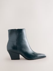 Teal Blue Standard fit Forever Comfort® Pointed Toe Ankle Boots - Image 2 of 6