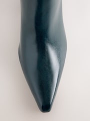 Teal Blue Standard fit Forever Comfort® Pointed Toe Ankle Boots - Image 4 of 6