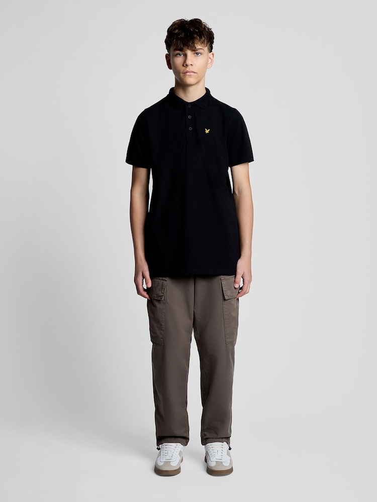 Lyle & Scott Black Core Sports Polo Shirt - Image 2 of 6 Lyle & Scott Black Core Sports Polo Shirt - Image 2 of 6