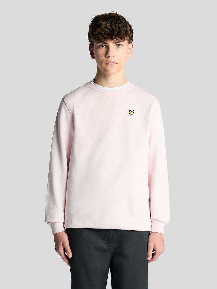 Rose - Sweat Lyle & Scott ras du cou - Image 1 sur 5