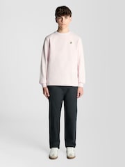 Rose - Sweat Lyle & Scott ras du cou - Image 2 sur 5