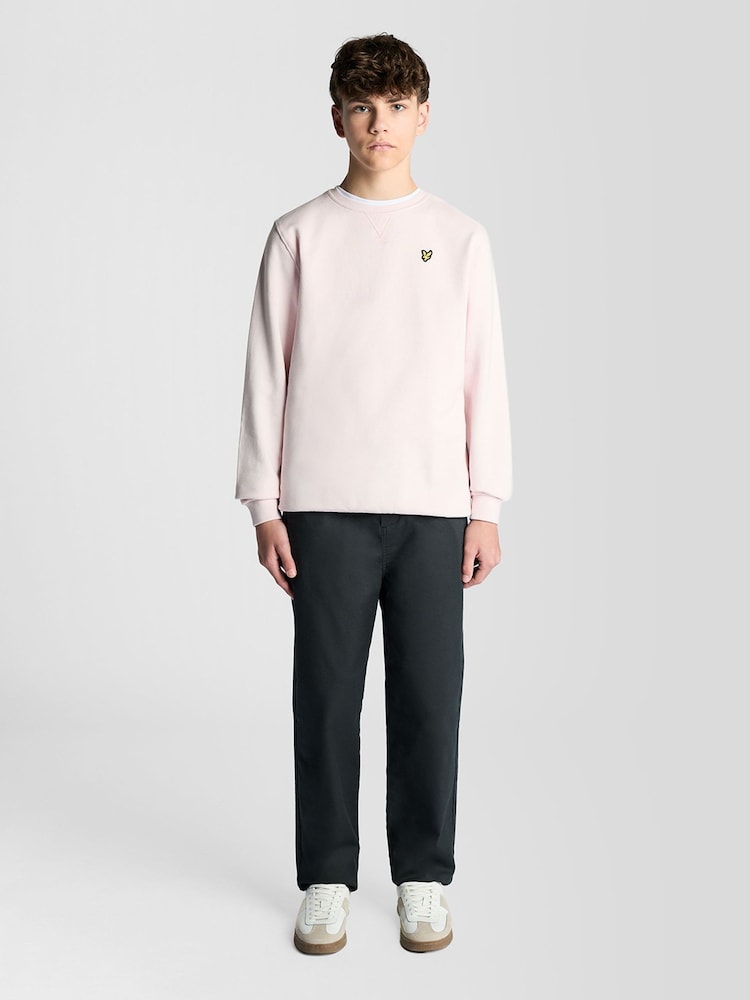 Rose - Sweat Lyle & Scott ras du cou - Image 2 sur 5