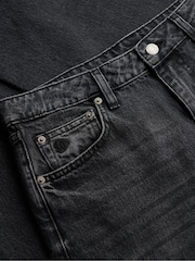 Superdry Black Mid Rise Wide Leg Jeans - Image 7 of 8