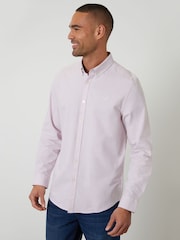 وردي - قميص أكسفورد بكم طويل من Threadbare - Image 1 of 4