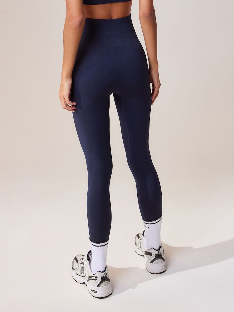 LOVALL Blue Sculpt Seamless High Waisted Leggings - Image 2 of 5