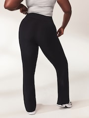 LOVALL Black Lightweight Flare High Waisted Leggings - Image 2 of 5
