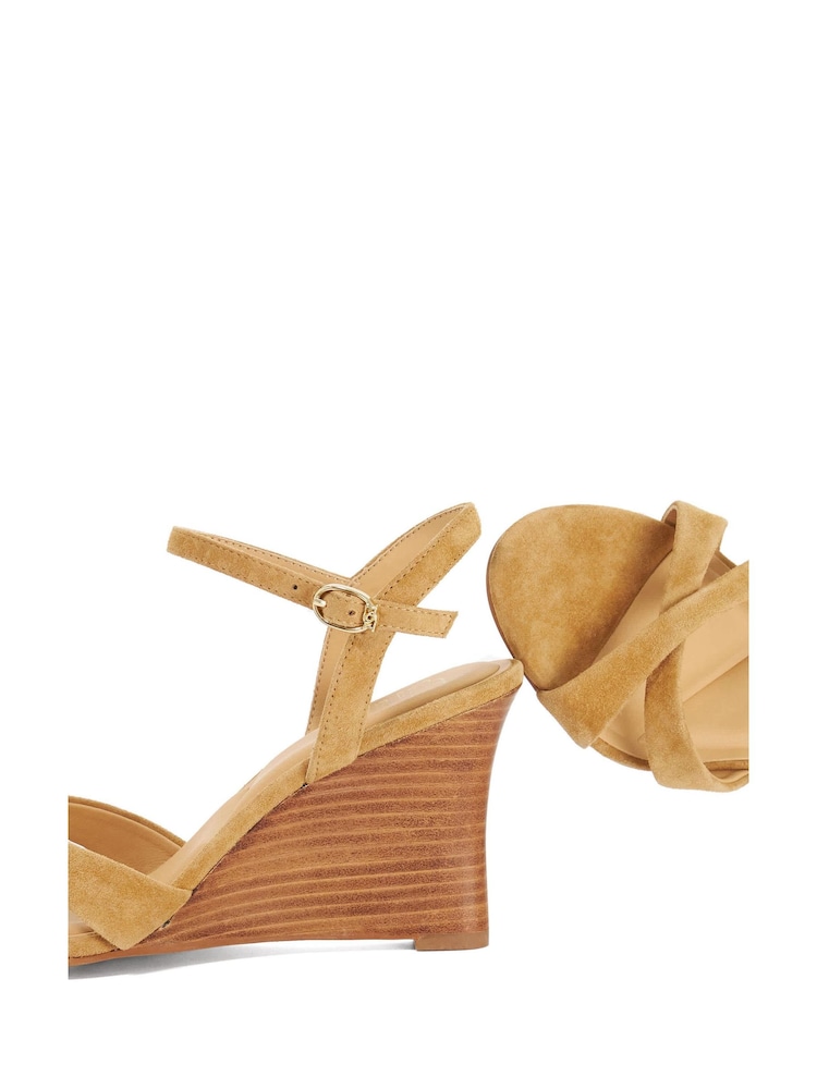 Dune London Brown Kalans Wedges Sandals - Image 5 of 5