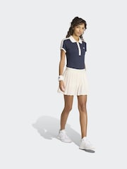 adidas Blue Heritage Tennis Polo Shirt - Image 3 of 6
