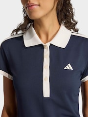 adidas Blue Heritage Tennis Polo Shirt - Image 4 of 6