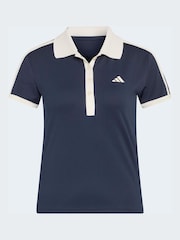 adidas Blue Heritage Tennis Polo Shirt - Image 6 of 6