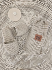 Casa Lusso Rainy Day Charm Waffle Micro Modal and Turkish Cotton Slippers - Image 1 of 3