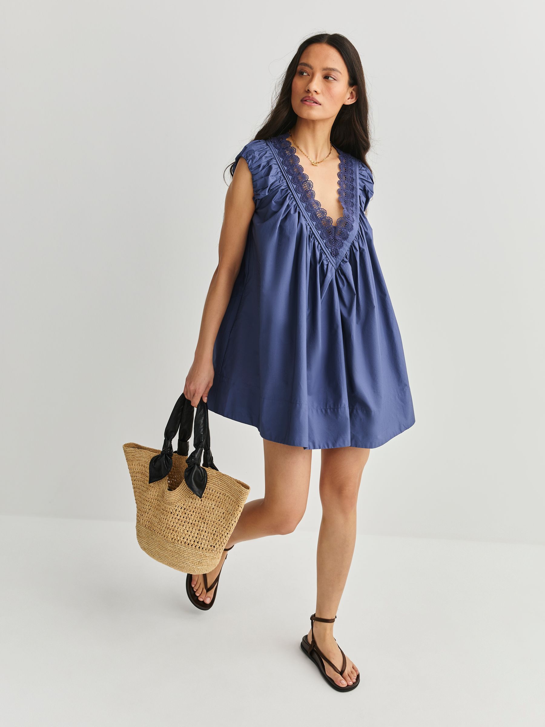 Buy Free People Blue Sundazed Mini Dress from Next Canada