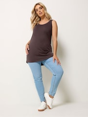 Yours Curve Brown Core Basic Vests 3 Pack - Image 4 of 9