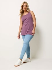 Yours Curve Brown Core Basic Vests 3 Pack - Image 5 of 9