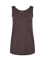 Yours Curve Brown Core Basic Vests 3 Pack - Image 7 of 9