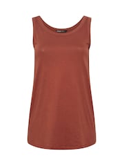 Yours Curve Brown Core Basic Vests 3 Pack - Image 9 of 9