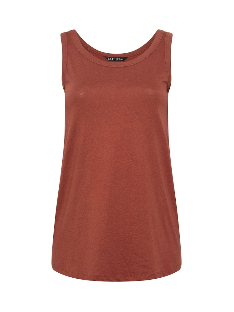 Yours Curve Brown Core Basic Vests 3 Pack - Image 9 of 9