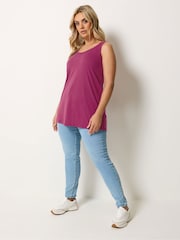 Yours Curve Green Core Basic Vest 5 Pack - Image 4 of 11