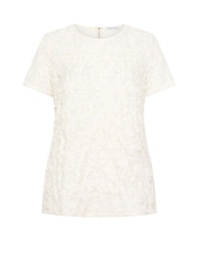 Yours Curve White London 3D Abstract Blouse - Image 5 of 5