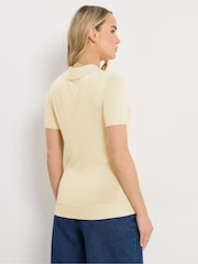 Long Yellow Fine Guage Polo Top Jumper - Image 4 of 6