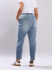 Dżinsy Yours Curve z obszernymi zwężanymi nogawkami - Obraz 3 z 5