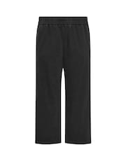 Yours Curve Black Pull On Wide Leg Jeans - Image 5 of 5