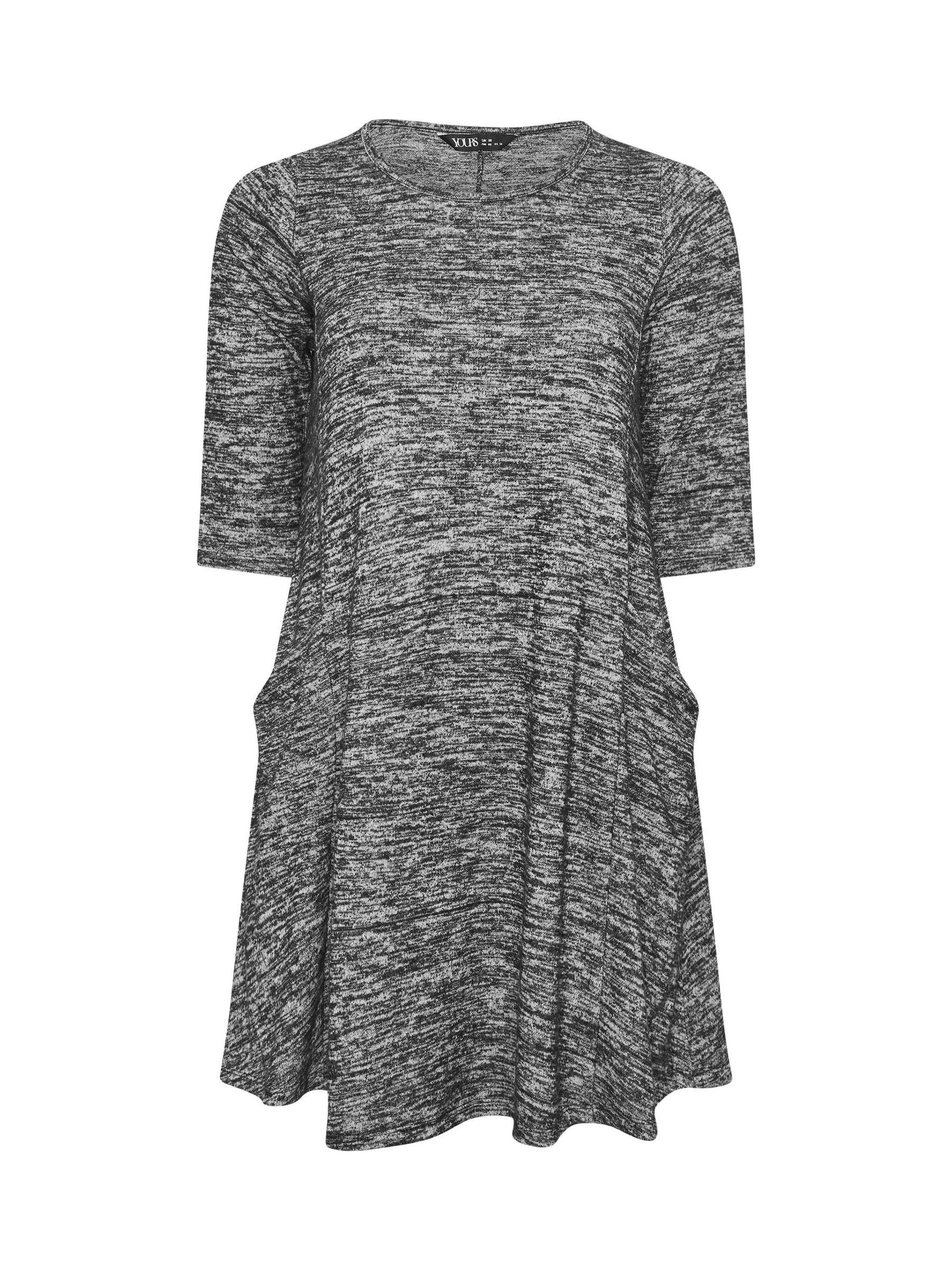 grey pocket dress Buy Yours Curve Grey Soft Touch Drape Pocket Dress from Next USA