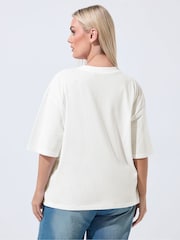 Yours Curve White Limited Betty Boop Cherry T-Shirt - Image 3 of 5