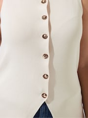 Yours Curve Natural Limited Knitted Waistcoat - Image 4 of 5