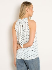 Long White Satin Halterneck Top - Image 2 of 4