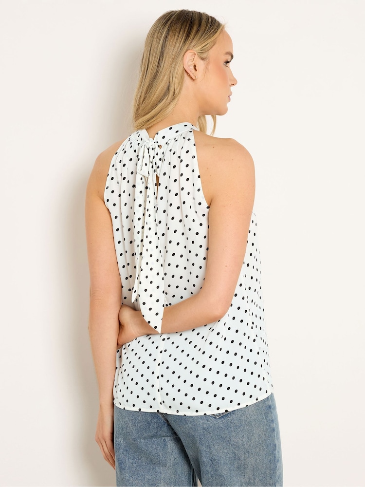 Long White Satin Halterneck Top - Image 2 of 4