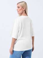 Yours Curve White Limited Fanta T-Shirt - Image 3 of 5