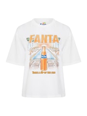 Yours Curve White Limited Fanta T-Shirt - Image 5 of 5