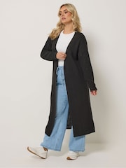 Yours Curve Black Maxi Length Cardigan - Image 1 of 5