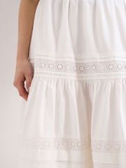 Phase Eight White Rosa Tiered Skirt - Image 4 of 5