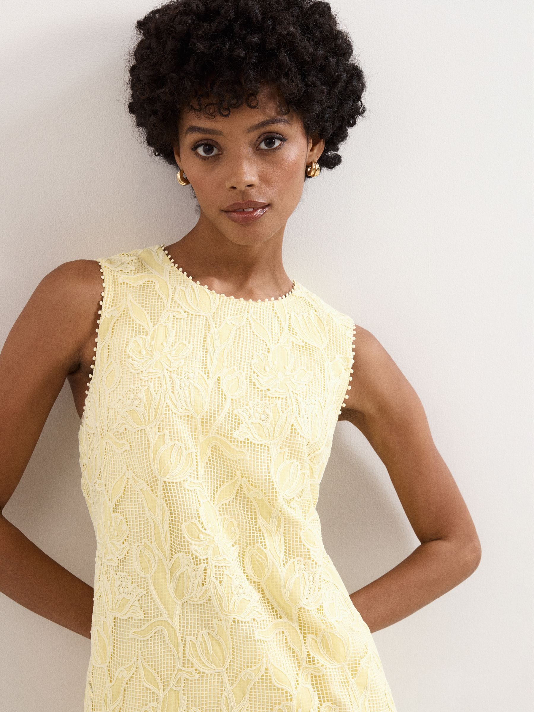 Buy Phase Eight Yellow Bryony Lace Dress from Next USA