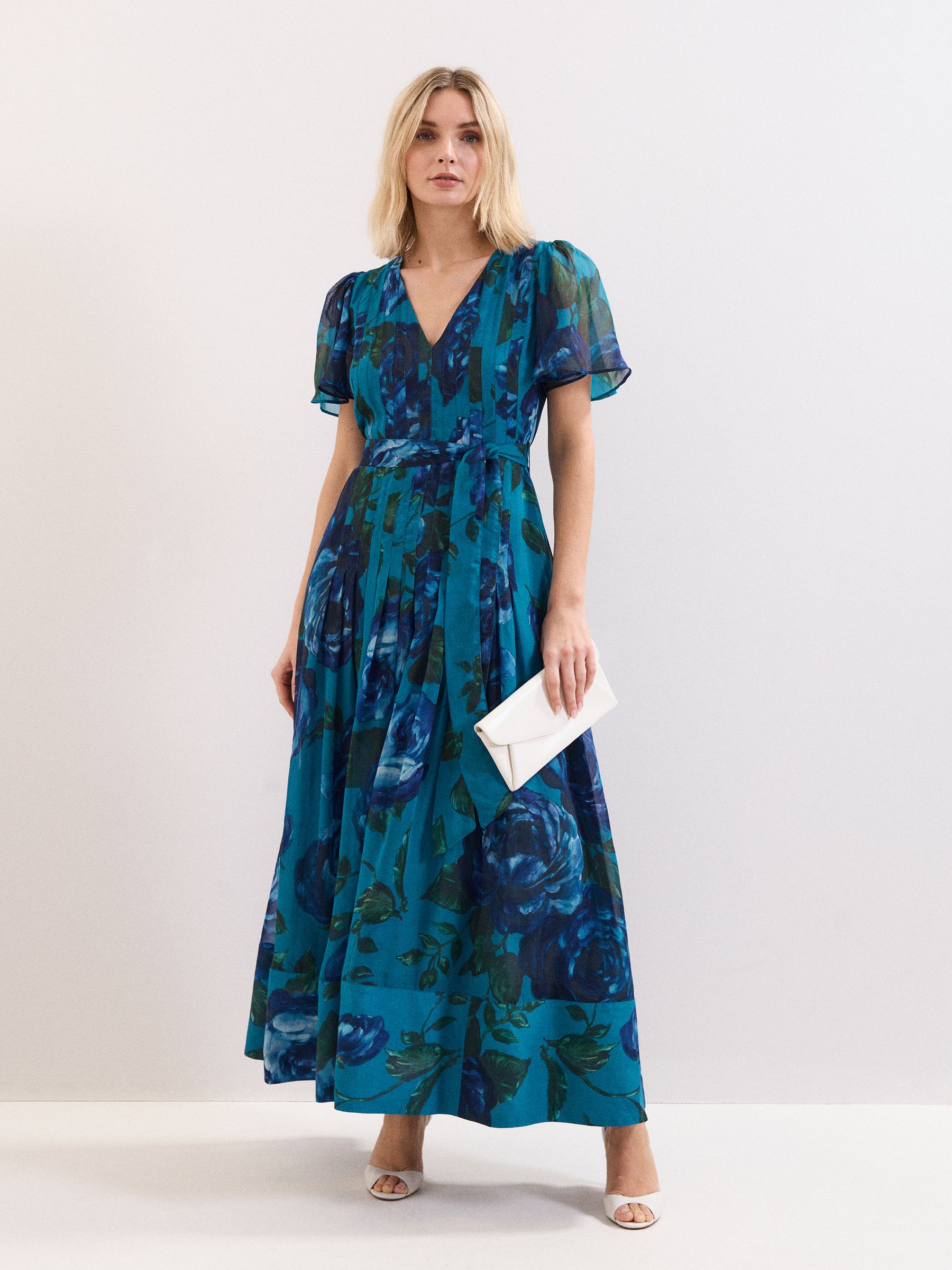 Buy Phase Eight Blue Skylar Floral Dress from the Next UK online shop